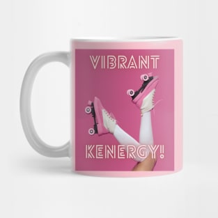 Vibrant Kenergy Pink Rollerskate T-shirt Mug